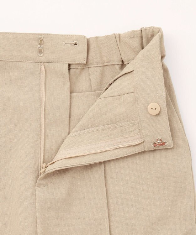 GRACE CONTINENTAL スリムフレアパンツ ベージュ