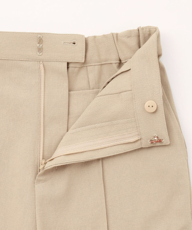 GRACE CONTINENTAL スリムフレアパンツ ベージュ