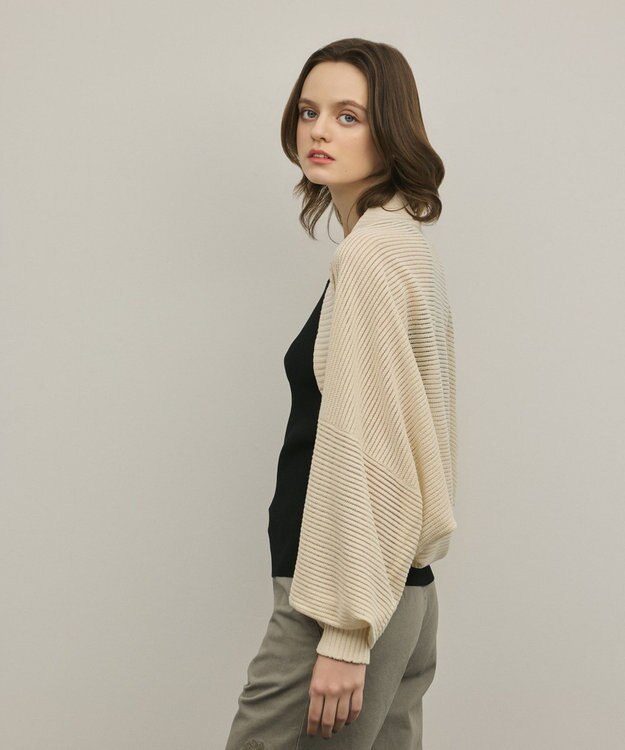 GRACE CONTINENTAL ボレロニットカーディガン キナリ