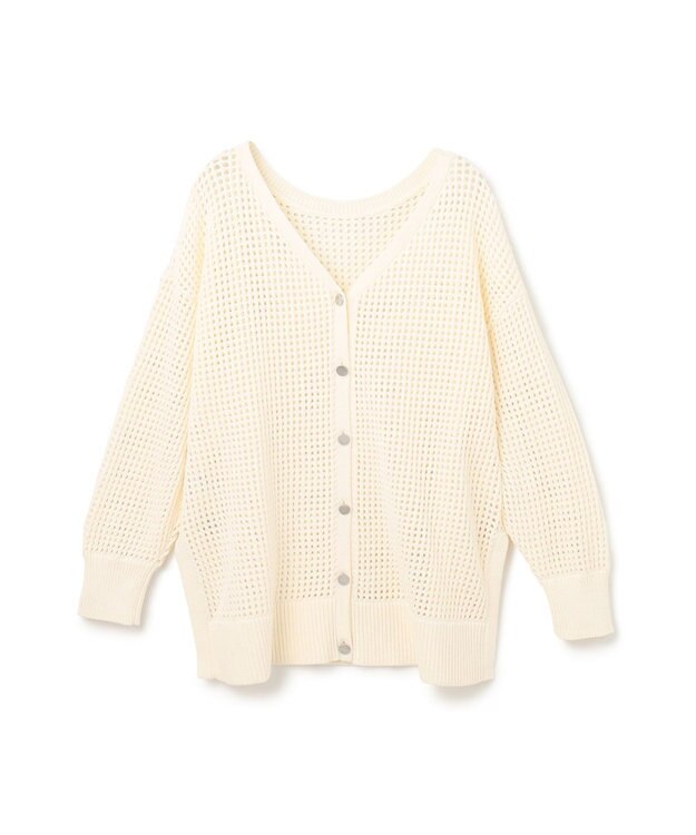 GRACE CONTINENTAL メッシュドルマン2WAYニット ホワイト