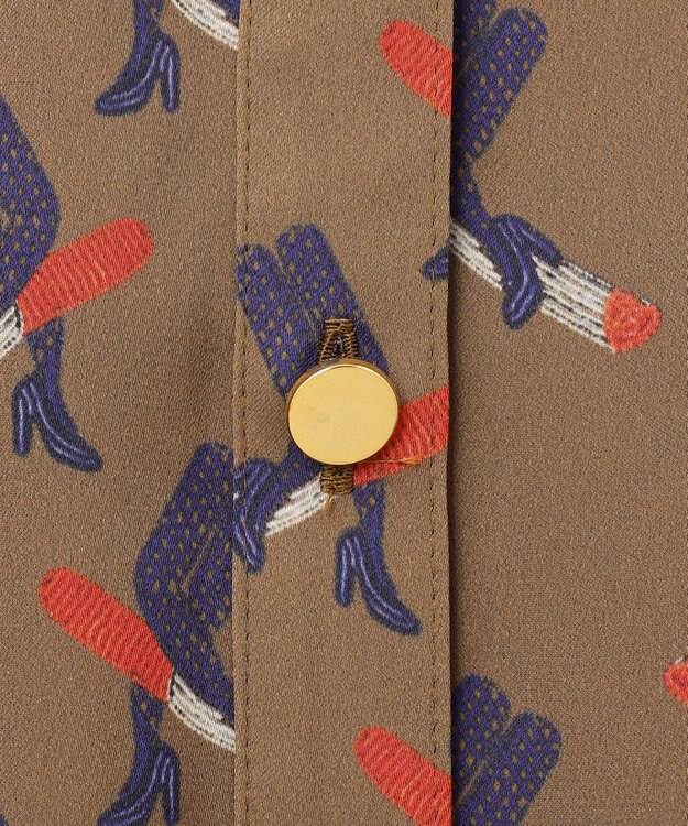 GRACE CONTINENTAL ナイトparisブラウス カーキ