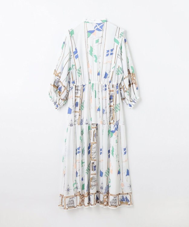 GRACE CONTINENTAL セーラープリントワンピース キナリ