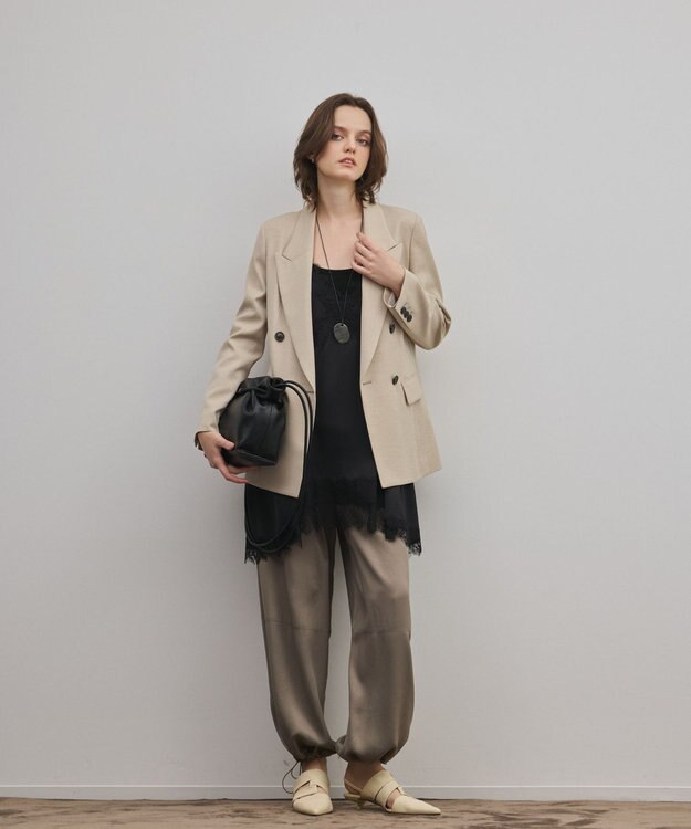 GRACE CONTINENTAL ADD CULUMN LONG SHLD BAG ブラック