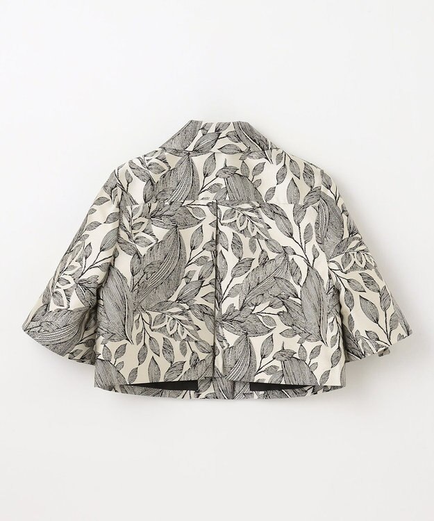 GRACE CONTINENTAL ボタニカルジャガードシャツ キナリ