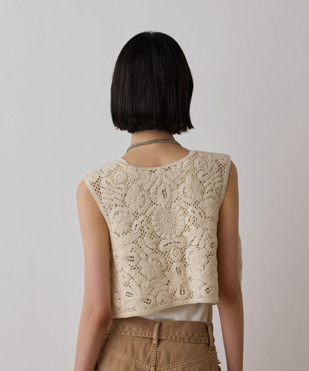 GRACE CONTINENTAL メッシュembジレ キナリ