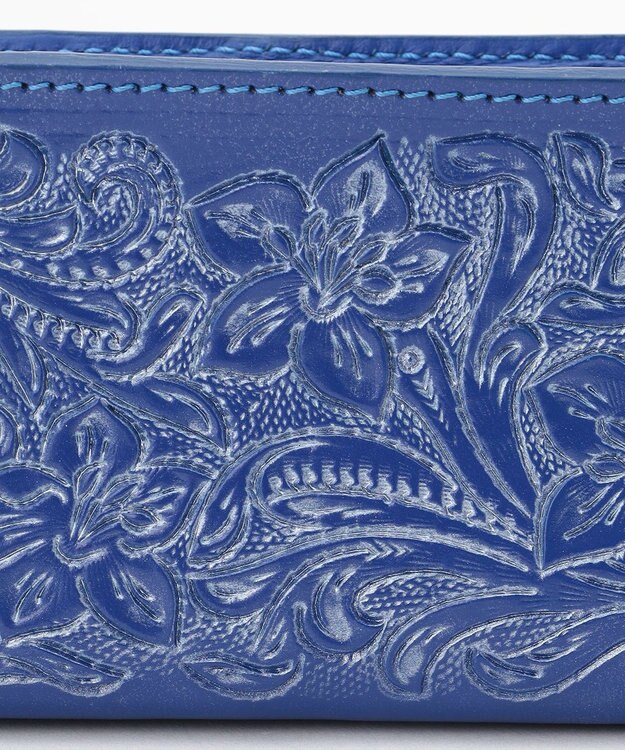 GRACE CONTINENTAL 【Royal Winter】Zip mini pouch ブルー