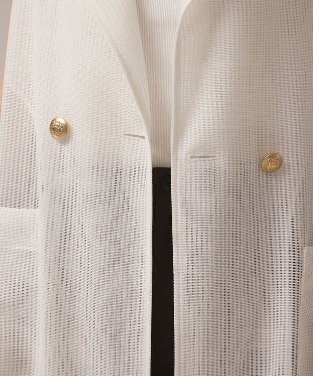 GRACE CONTINENTAL カラミロングジレ ホワイト