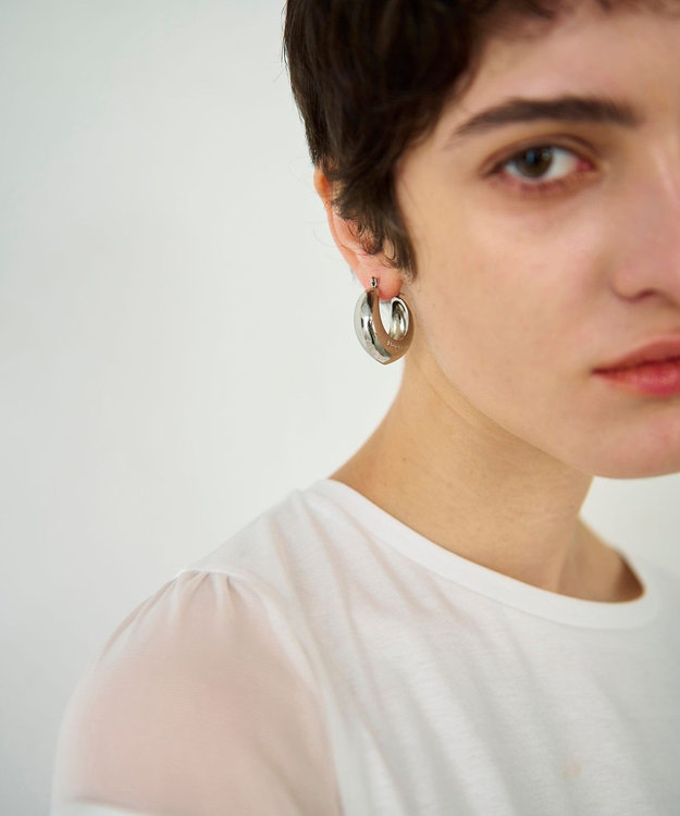 GRACE CONTINENTAL ボリュームフープピアス シルバー