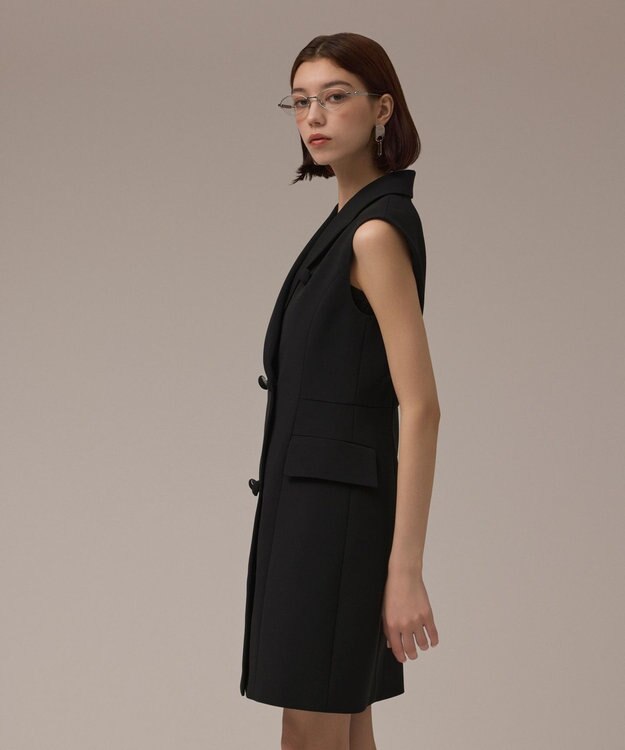 GRACE CONTINENTAL テーラードワンピース ブラック