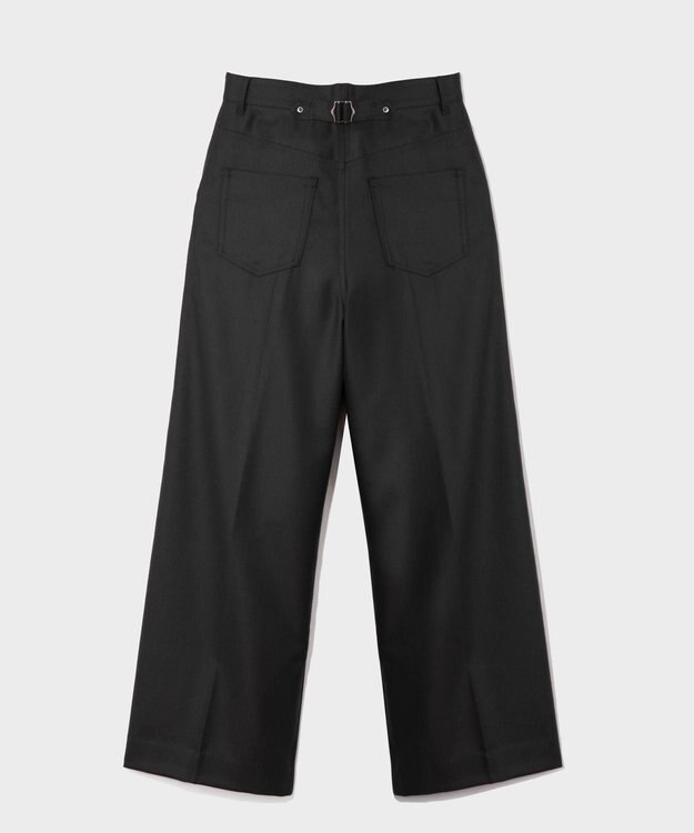 GRACE CONTINENTAL ウールワイドパンツ ブラック