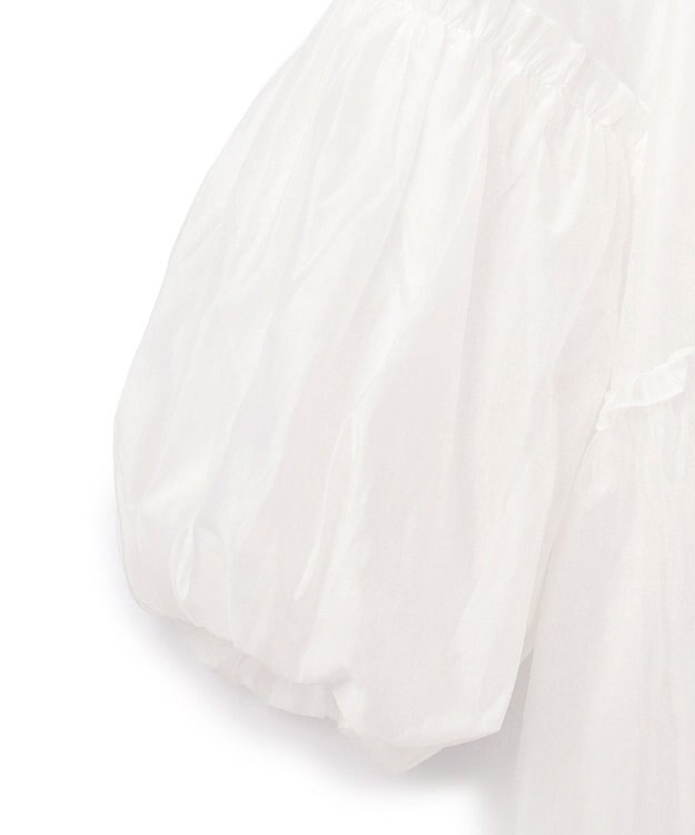 GRACE CONTINENTAL ギャザーカフタントップ キナリ