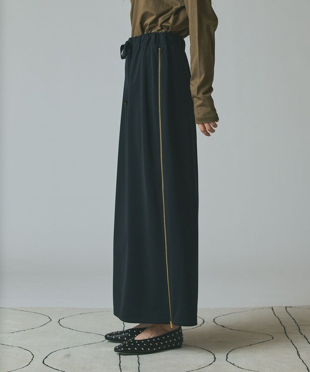 GRACE CONTINENTAL サイドジップスカート ブラック