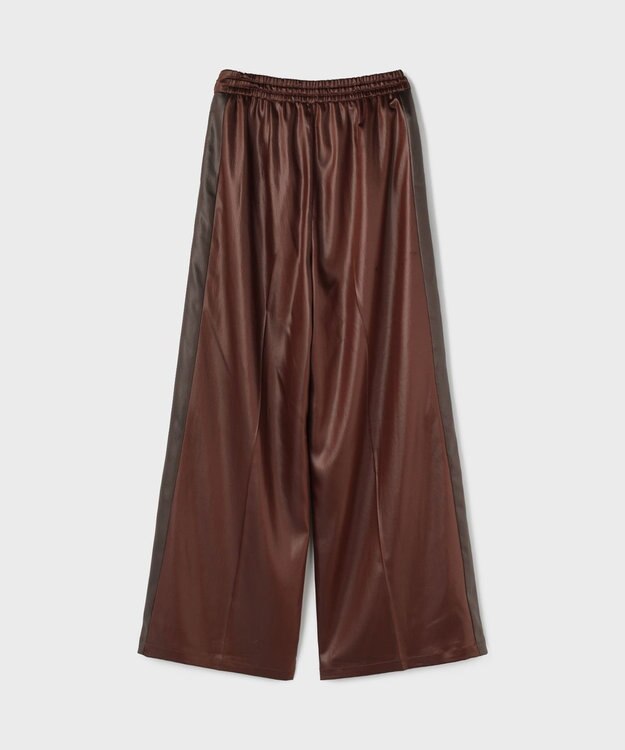 GRACE CONTINENTAL レザーライクパンツ ブラウン