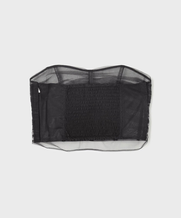 GRACE CONTINENTAL チュールベアトップ ブラック