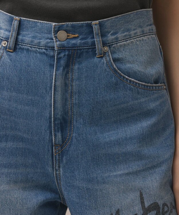 GRACE CONTINENTAL バギ－デニムパンツ (My Beautiful Things) ブルー