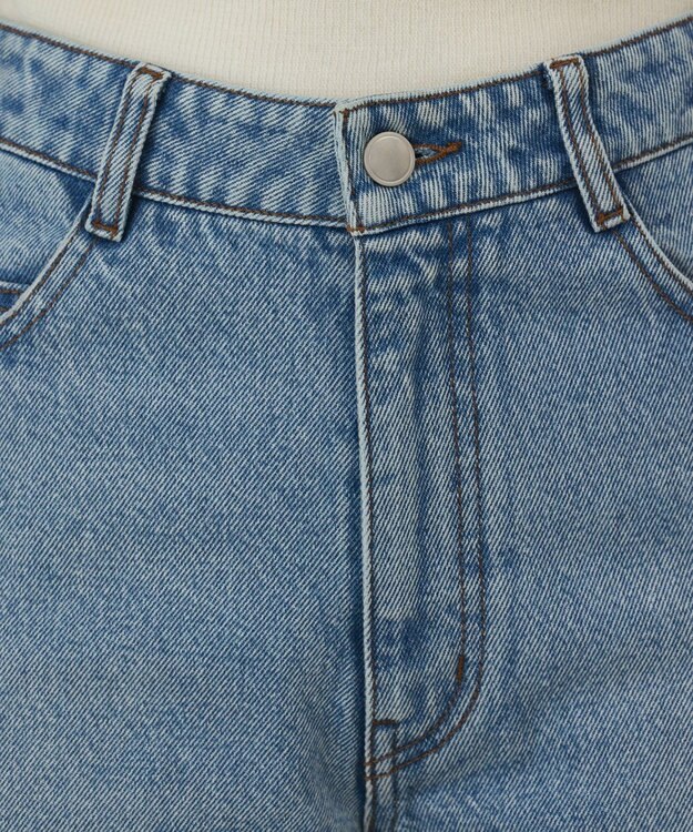 GRACE CONTINENTAL ワイドデニムパンツ ブルー