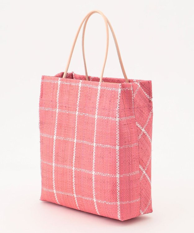 GRACE CONTINENTAL Ele，Sac チェックバッグ ピンク