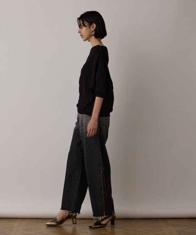 GRACE CONTINENTAL ドレープカットトップ ブラック