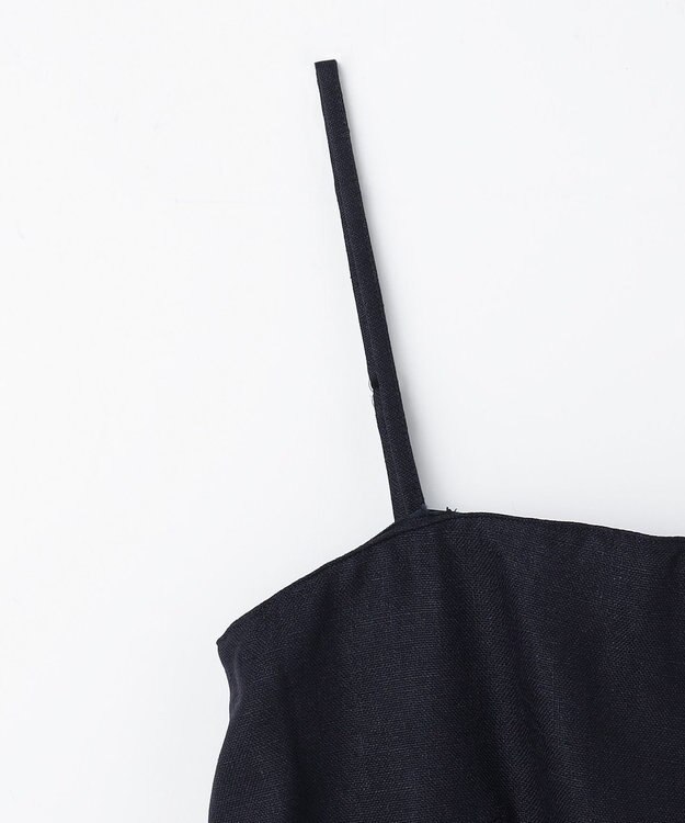 GRACE CONTINENTAL リネンタッチビスチェサロペ ネイビー