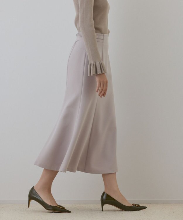 GRACE CONTINENTAL バックルマーメイドスカート ベージュ