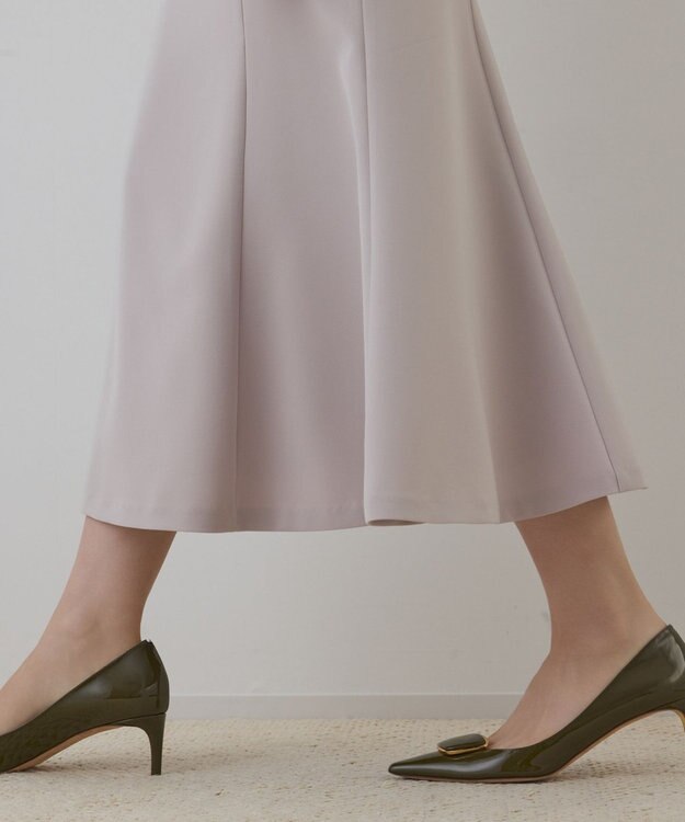 GRACE CONTINENTAL バックルマーメイドスカート ベージュ