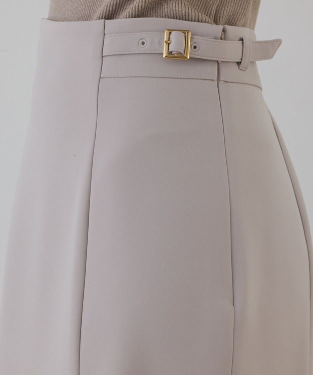 GRACE CONTINENTAL バックルマーメイドスカート ベージュ