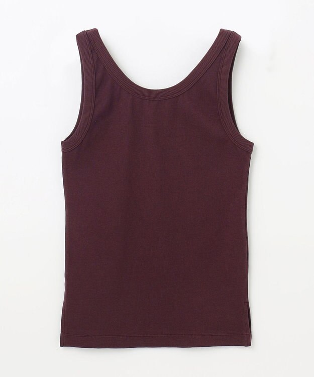 GRACE CONTINENTAL テレコノースリーブ ボルドー