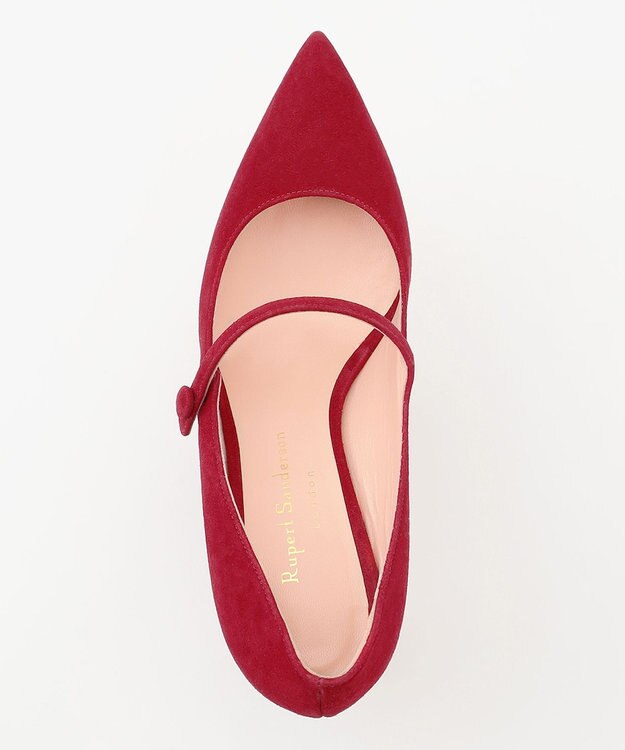 GRACE CONTINENTAL Rupert Sandersonスエードヒール レッド