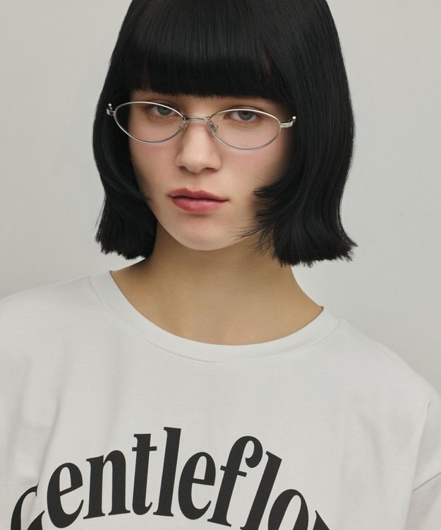 GRACE CONTINENTAL レースヘムロゴTシャツ ホワイト