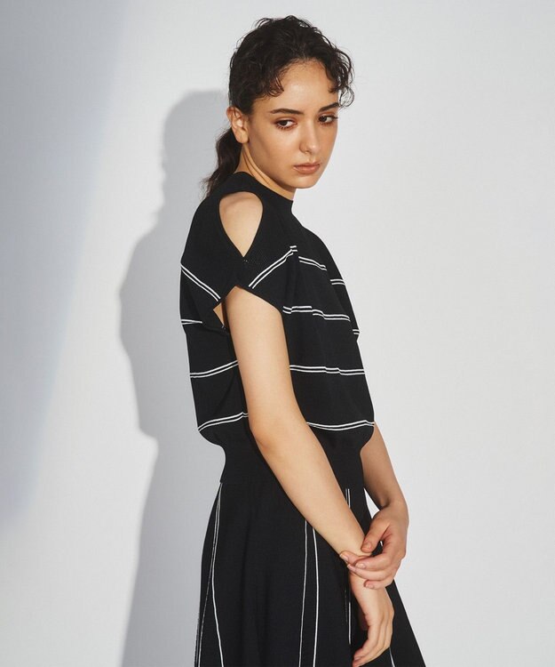 グレースコンチネンタル　メッシュヨークニットトップ メッシュヨークニットトップ / GRACE CONTINENTAL | GRACE