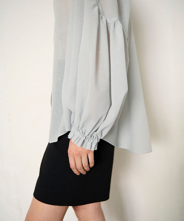 GRACE CONTINENTAL ドルマンボリュームシャツ グレー