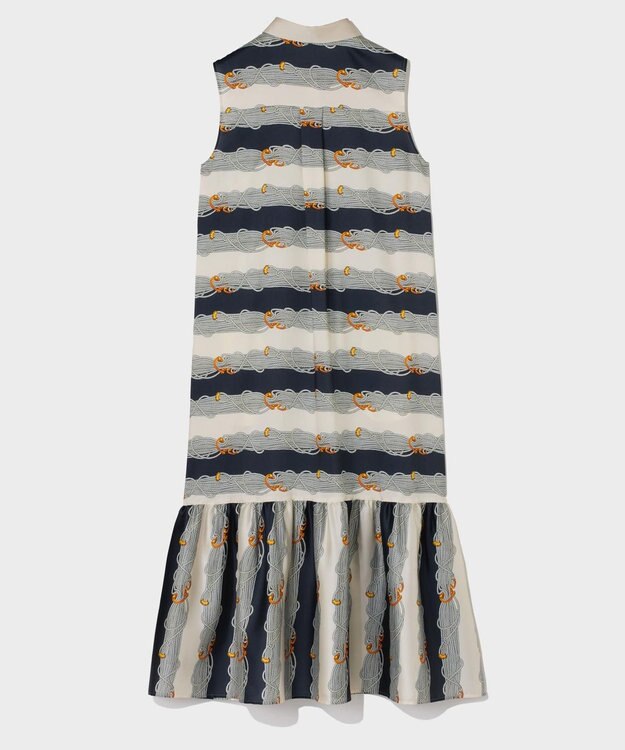 GRACE CONTINENTAL ロープボーダーワンピース ネイビー