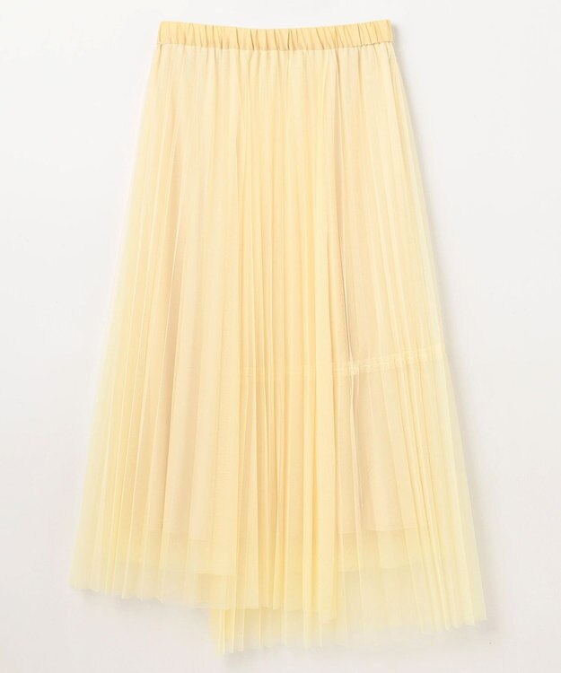 GRACE CONTINENTAL ティアードラップチュールスカート イエロー