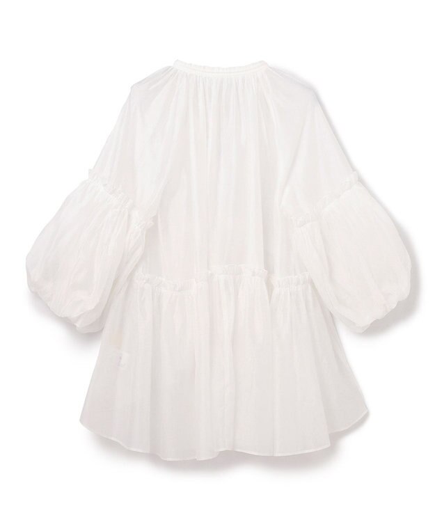 GRACE CONTINENTAL ギャザーカフタントップ キナリ