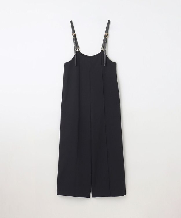 GRACE CONTINENTAL ワイドサロペット ブラック