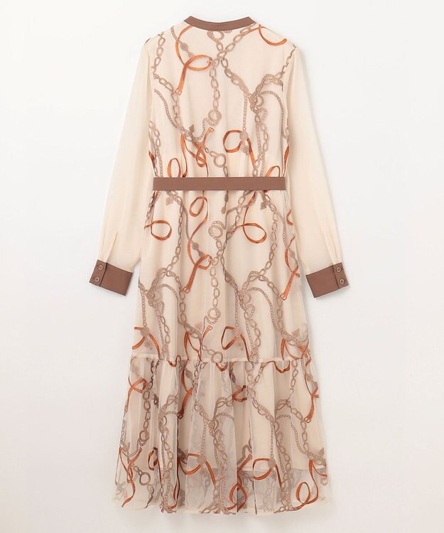 GRACE CONTINENTAL チェーン刺繍ワンピース キナリ