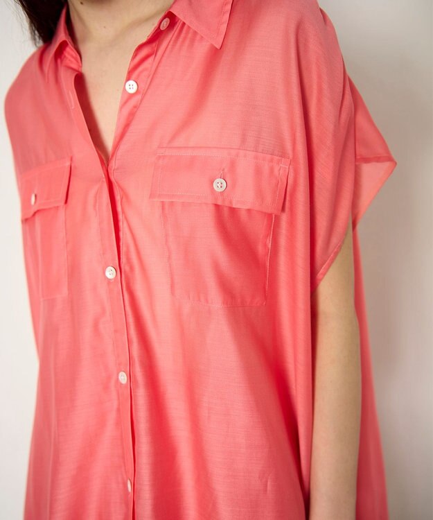 GRACE CONTINENTAL ギャザーシャツ ピンク