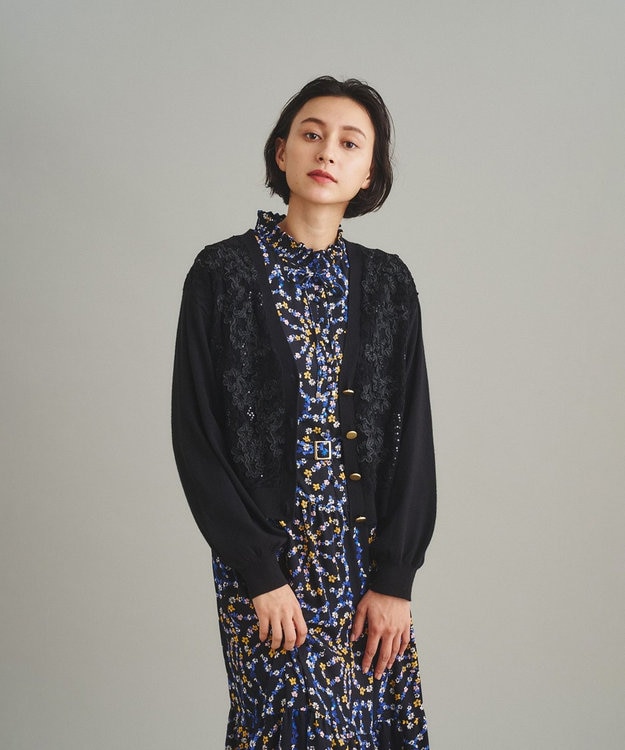 GRACE CONTINENTAL - グレースコンチネンタル　カーディガン レース刺繍カーディガン / GRACE CONTINENTAL | GRACE