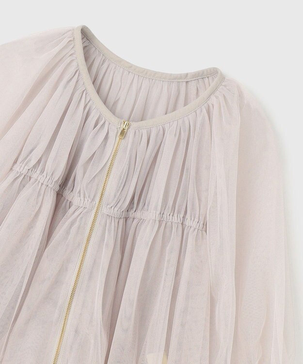 GRACE CONTINENTAL チュールシアーブルゾン ベージュ