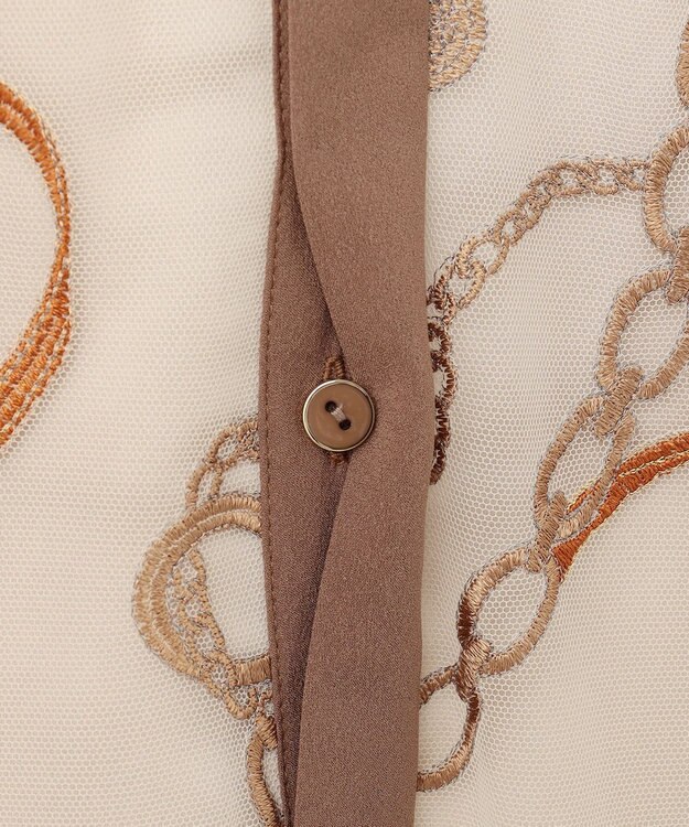 GRACE CONTINENTAL チェーン刺繍ワンピース キナリ