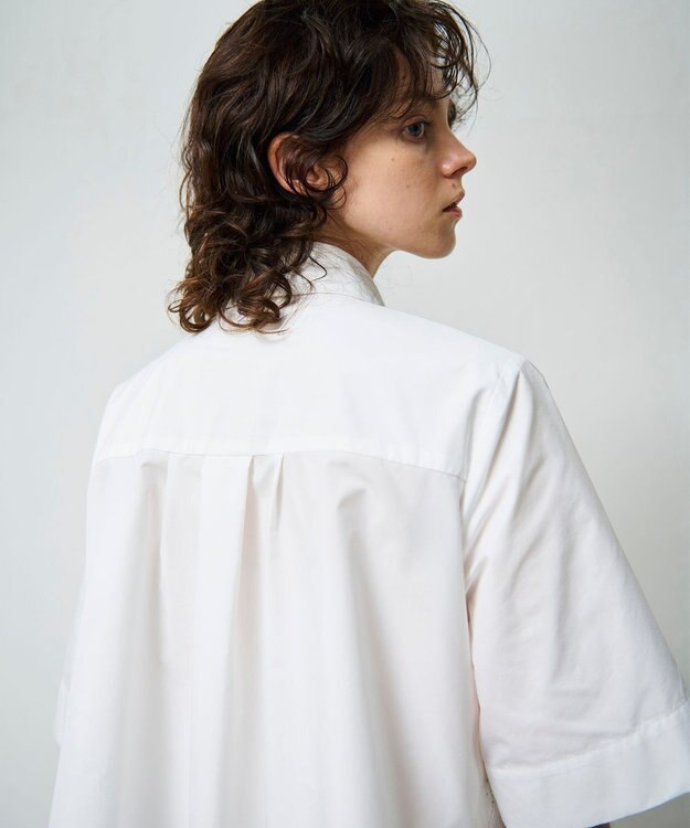 GRACE CONTINENTAL ケミカルフラワードレスシャツ ホワイト