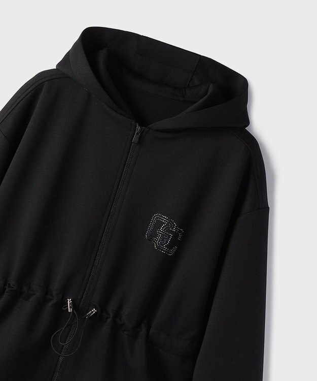 GRACE CONTINENTAL ロゴドロストフーディ ブラック