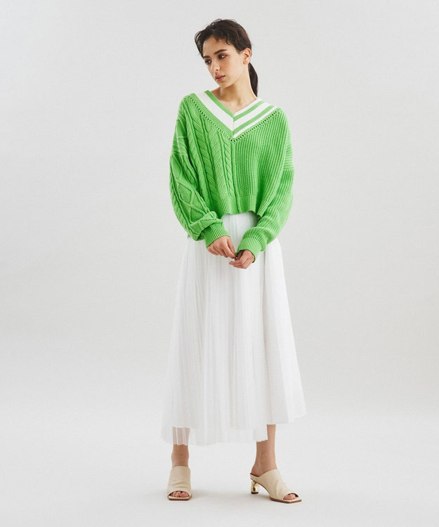 最終値下げ IRMAニットベルトドレス ミントグリーン 即納][instock]【RANS】ミニ/ドレス/ワンピース/ベア/タイト