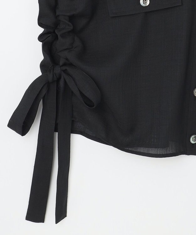 GRACE CONTINENTAL ショートポンチョシャツ ブラック