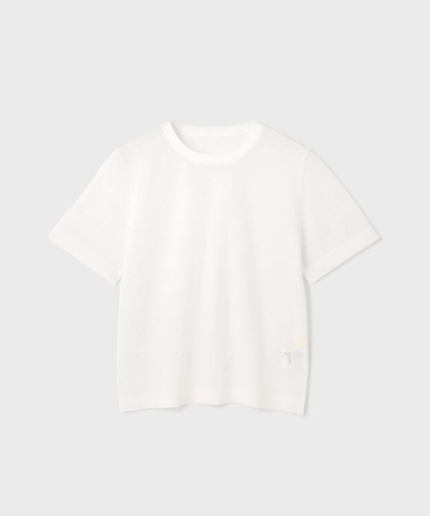 GRACE CONTINENTAL ブライトシアーニットトップ ホワイト