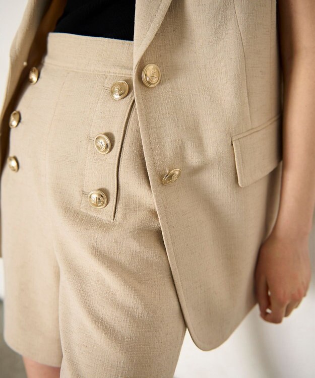 GRACE CONTINENTAL ブッチャーテーラーベスト ベージュ