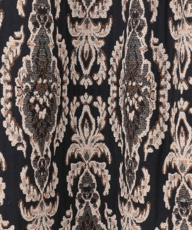 GRACE CONTINENTAL オーナメントジャガードスカート ブラック