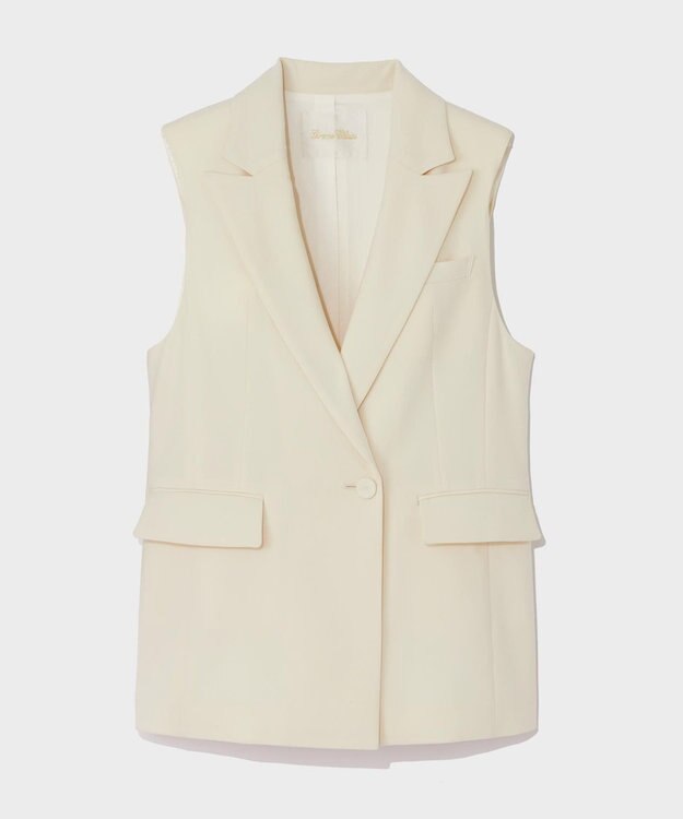 GRACE CONTINENTAL トリアセテーラードジレ キナリ