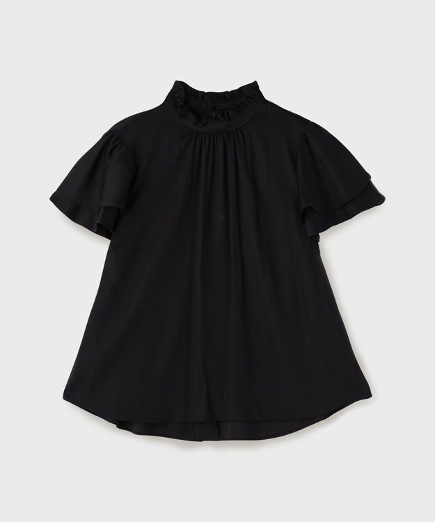 GRACE CONTINENTAL フリルボウタイブラウス ブラック