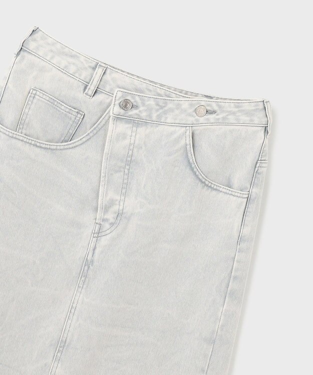 GRACE CONTINENTAL ピグメントタイトスカート ブルー